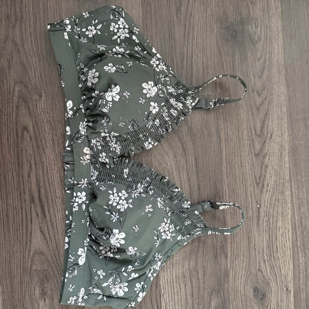 Floral Green Women's Bralette